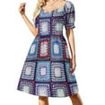 knitted background granny square Sleeveless Dress dresses for woman