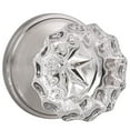 thumbnail image 1 of knobelite (1 Pack Diamond Crystal Glass Interior Door Knobs Non-Locking,Dummy Door Knobs for French Doors,Round Crystal Glass Keyless Door Knobs Interior,Dummy Function,Satin Nickel, 1 of 6
