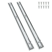 knobelite 1 Pair 12 Inch Soft Close Side Mount Drawer Slides, 3 Folds Full Extension Ball Bearing Side Mount Drawer Rails, 100 LB Capacity with Screws and Instructions
