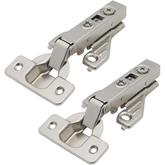 knobelite 1 Unit Soft Close Kitchen Cabinet Door Hinges fit for Face Frame Cabinet,105 Degree Opening Angel Self Closing with Mounting Screws