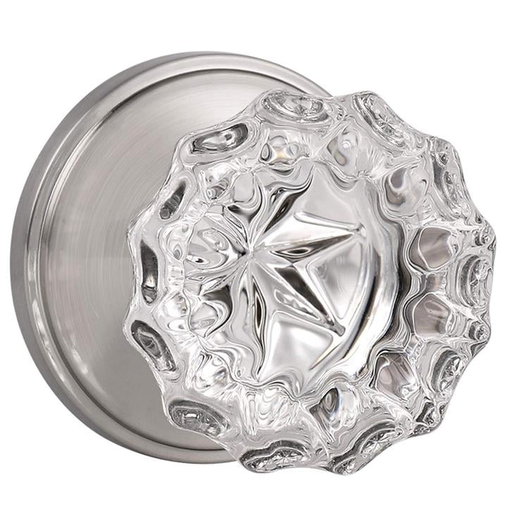 knobelite (3 Pack Diamond Crystal Glass Interior Door Knobs NonLocking