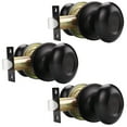 thumbnail image 1 of knobelite (3 Pack Oil Rubbed Bronze Door Knobs Egg Style, Oval Shaped Passage Door Knob Keyless Door Handle Lock,Passage Function- Non-Locking for Hallway/Closets/Laundry,Door Handle Lock, 1 of 6