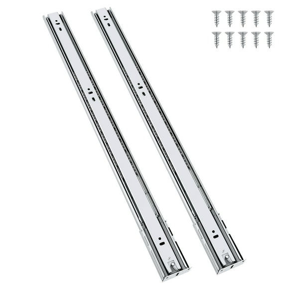 10 Pairs 20" Soft-Close Drawer Slides - Full Extension, Ball Bearing, 100 Lb Capacity