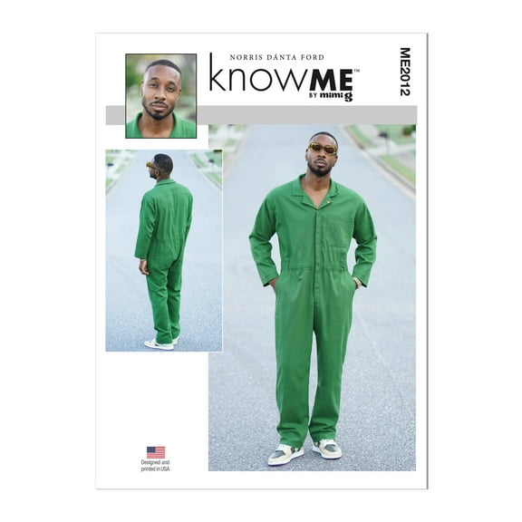 knowME Sewing Pattern 2012 - Men's Jumpsuit by Norris Dnta Ford, Size: AA (34-36-38-40-42-44)