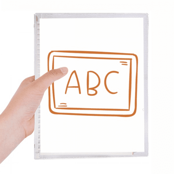 knowledge display english alphabet blackboard notebook loose diary refillable journal statiry
