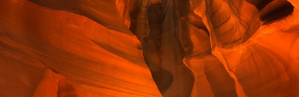 This is known as Slot Canyon It is located in the Antelope Desert Canyon It shows sandstone patterns on the walls Canvas Art - Panoramic Images (27 x 9)