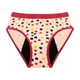 thumbnail image 1 of knqrhpse Period Underwear for Women Seamless Underwear Underwear Menstrual Leakproof For First Panty Kids Cotton Protective Brief Leak Proof Underwear Panties for Women Red XXS, 1 of 2