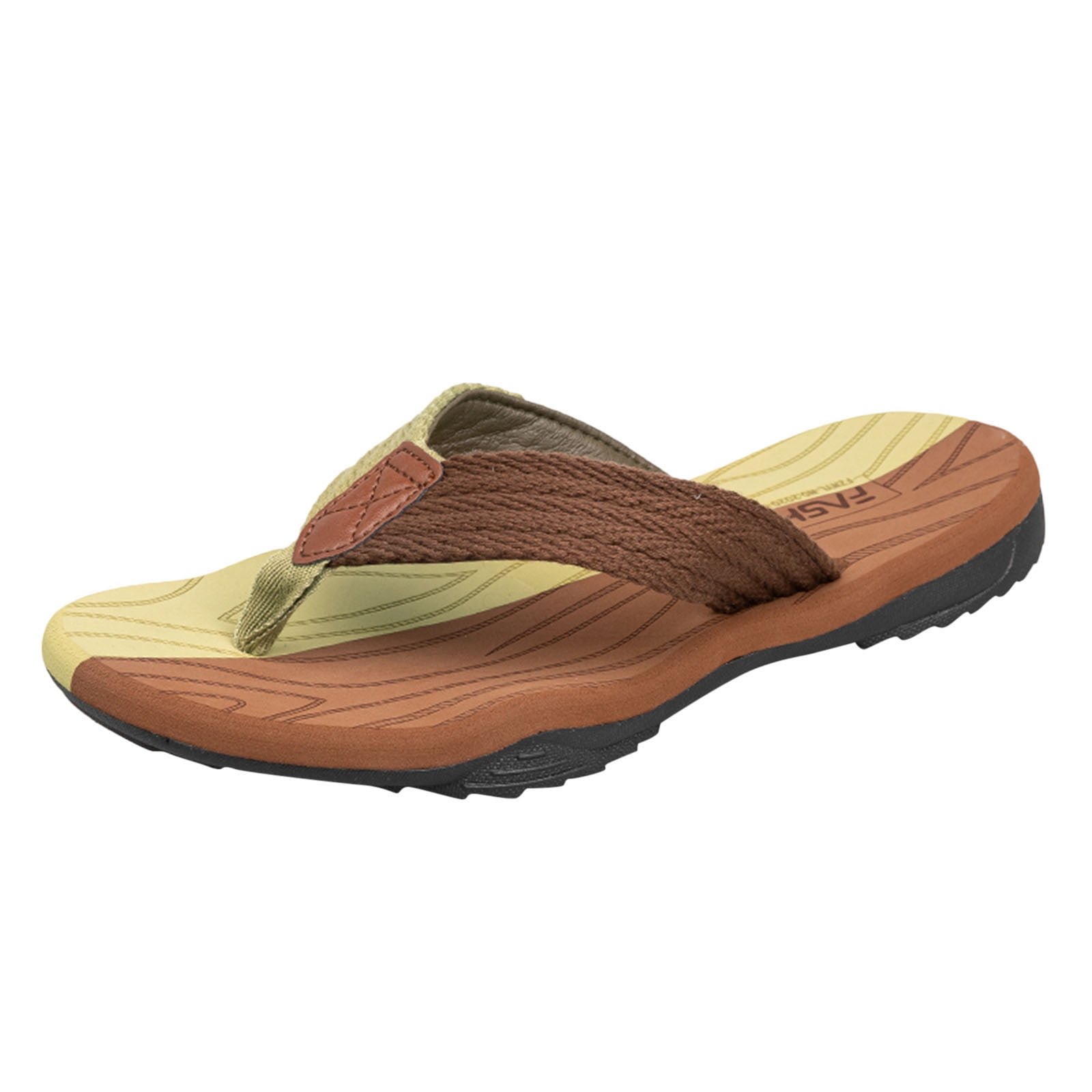 knqrhpse mens slippers Slippers Men s Slippers Flip Flops Summer Beach Sandals Flat Shoes slippers for men slippers Walmart