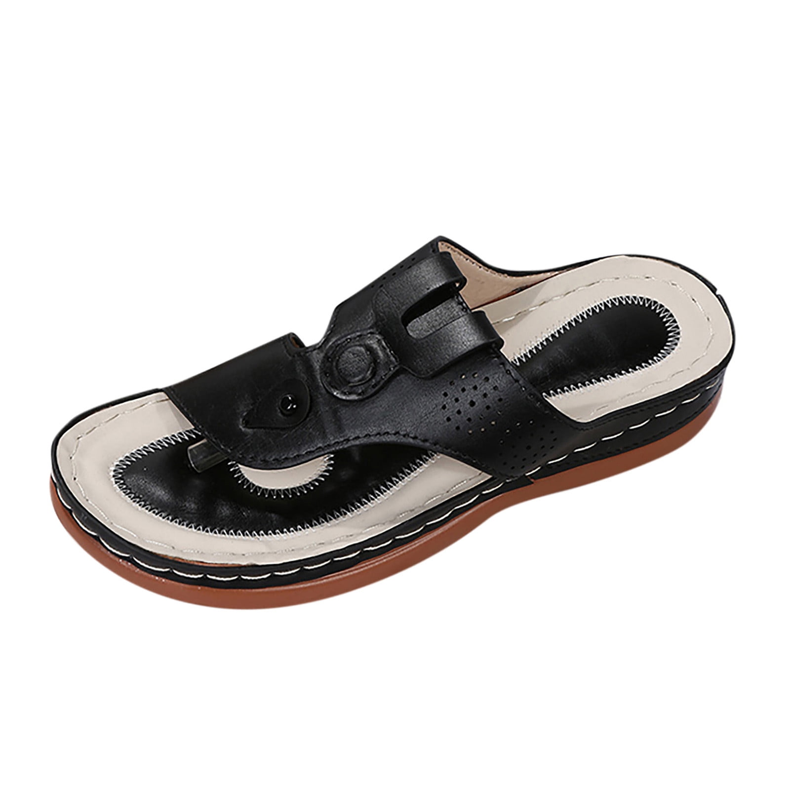 knqrhpse mens slippers Men's Clip Toe Sandals Fashion Summer