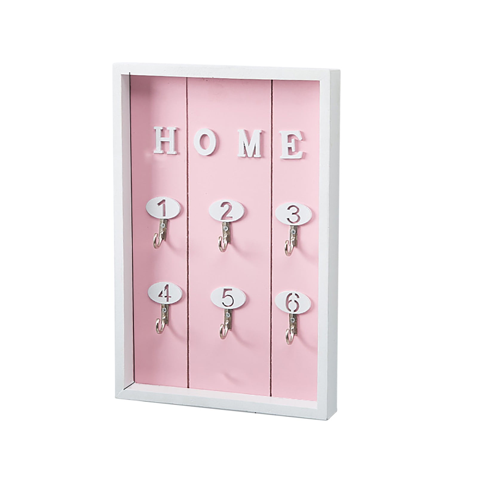 koaiezne Wall Mounted Key Hook Rack Wood Floating Storage Shelf For