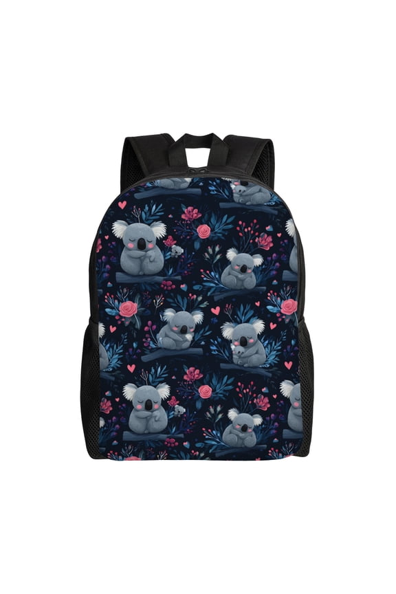 koala family Backpack with 15 Inch Laptop Compartment,Water-Resistant Daypack, Large Capacity Backpack with Adjustable Breathable Shoulder Straps for Daily Use Travel Gym