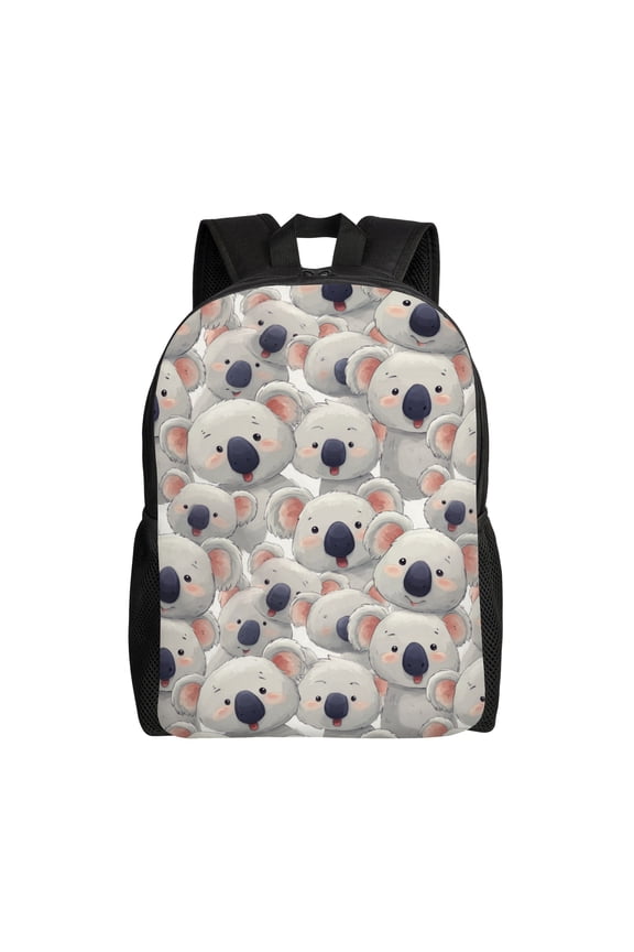 koalas Backpack with 15 Inch Laptop Compartment,Water-Resistant Daypack, Large Capacity Backpack with Adjustable Breathable Shoulder Straps for Daily Use Travel Gym