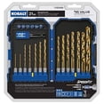 thumbnail image 1 of kobalt 21-piece titanium metal twist drill bit set, 1 of 1