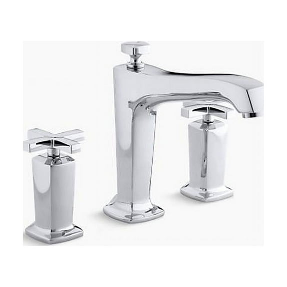 kohler K-T16236-3-CP Margaux Polished Chrome Deck Mount Bath Faucet Trim