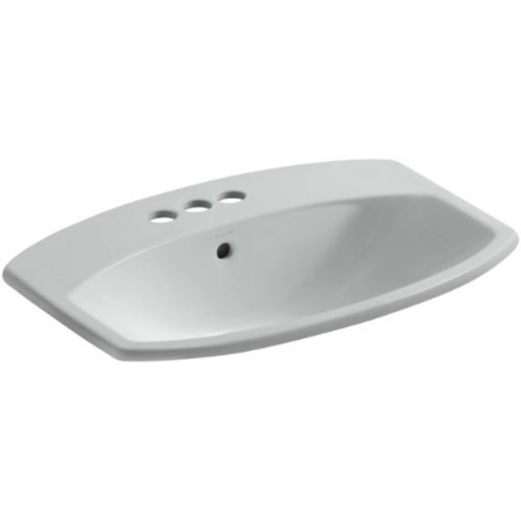 kohler k-2351-4-95 cimarron self-rimming bathroom sink, ice grey