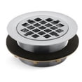 thumbnail image 1 of kohler k-9132-g shower drain, brushed chrome, 1 of 2