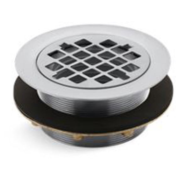 kohler k-9132-g shower drain, brushed chrome