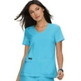 thumbnail image 1 of koi Basics Becca Women's 4-Pocket Stretch Scrub Top Electric Blue 3XL, 1 of 5