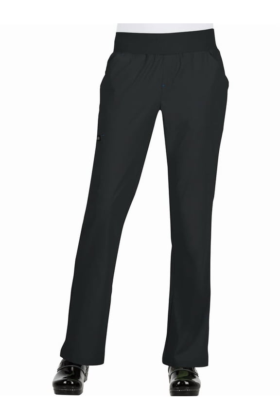 koi Basics Women's Laurie Flare Leg Knit Waist Yoga Scrub Pant