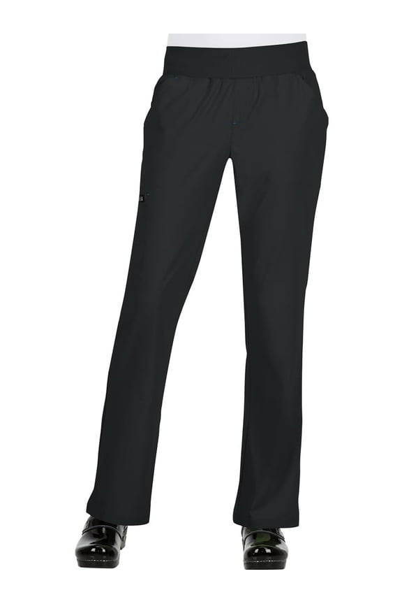 koi Basics Women's Laurie Flare Leg Knit Waist Yoga Scrub Pant