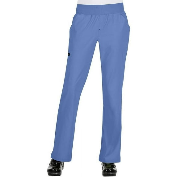 koi Basics Women's Laurie Flare Leg Knit Waist Yoga Scrub Pant