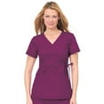 thumbnail image 1 of koi Classics Women's Katelyn Wrap Solid Scrub Top, 1 of 3