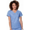 thumbnail image 1 of koi Classics Women's Nicole Crossover V-Neck Solid Scrub Top, 1 of 3