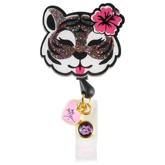 koi Designing Happiness Retractable Badge Reels, Plastic Multicolor