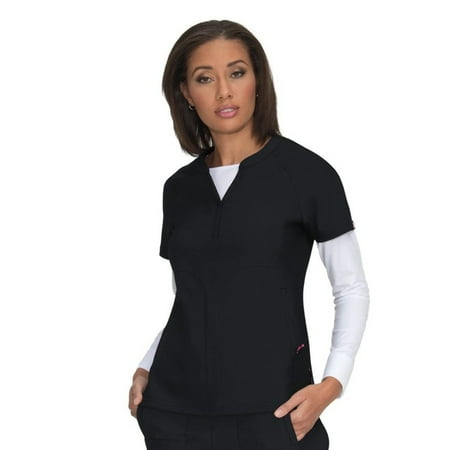 koi Lite Stretch Women's 1035 Action Scrub Top Black Medium