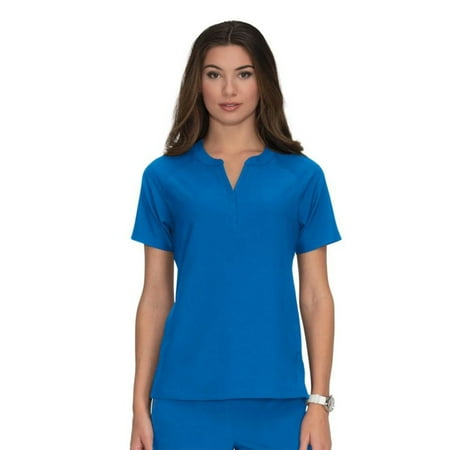 koi Lite Stretch Women's 1035 Action Scrub Top Royal Blue X-Small
