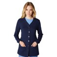 thumbnail image 1 of koi Lite Women's Claire Button Front Solid Cardigan Scrub Jacket, 1 of 2