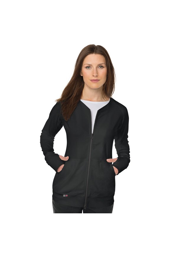 koi Lite Women's Clarity Zip Front Solid Scrub Jacket