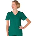 thumbnail image 1 of koi Lite Women's Philosophy Mock Wrap Side Zipper Solid Scrub Top, 1 of 3