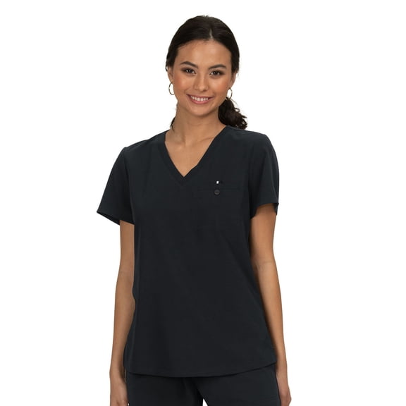 koi Next Gen Women's 1010 Ready to Work Scrub Top Black 5X-Large