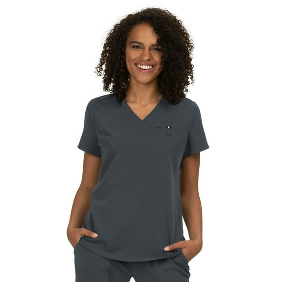 koi Next Gen Women's 1010 Ready to Work Scrub Top Charcoal 5X-Large