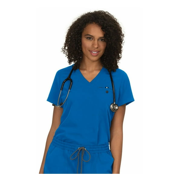 koi Next Gen Women's 1010 Ready to Work Scrub Top Royal Blue Medium