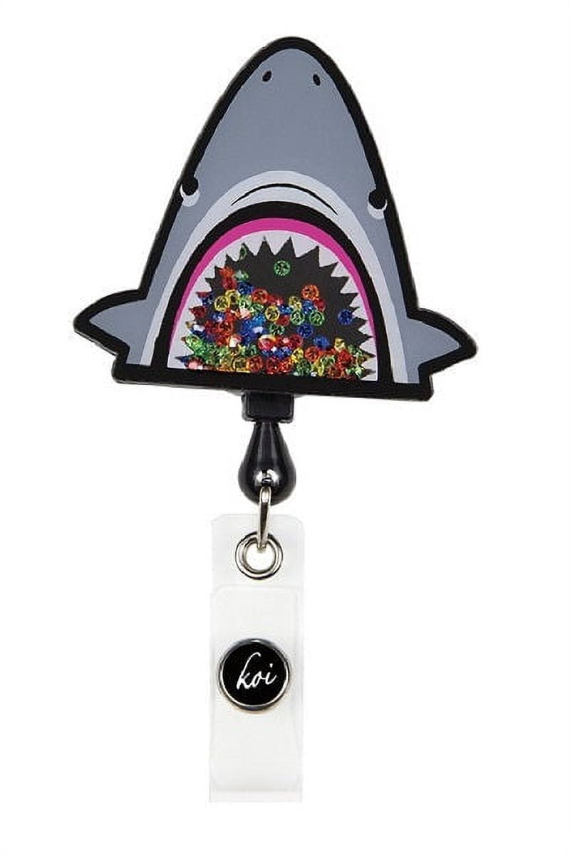 Koi Shaker Retractable Badge Reels, Shark