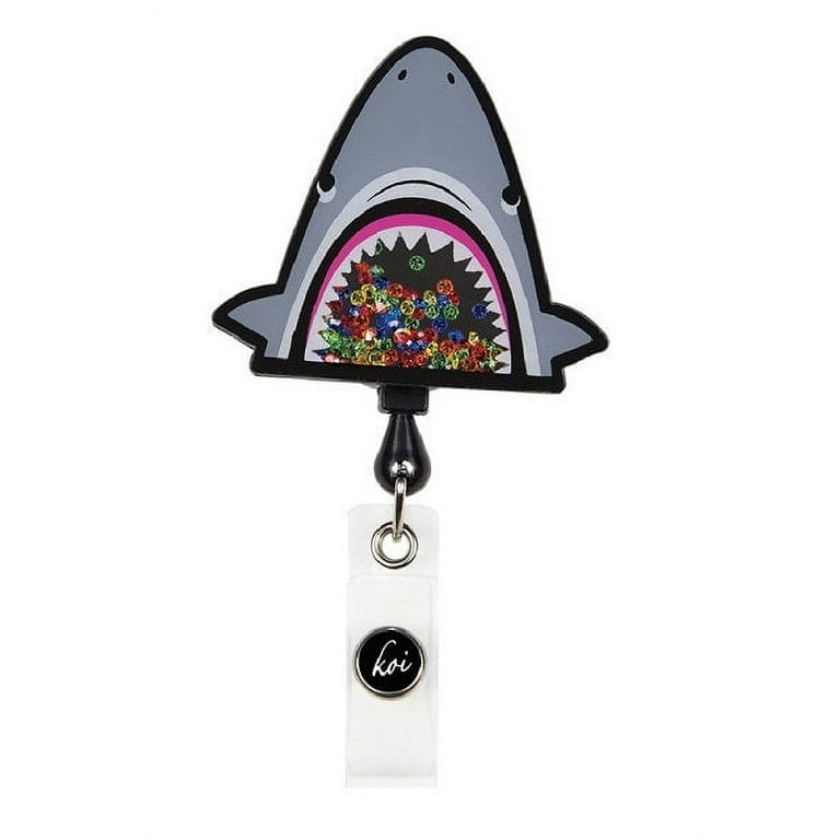Koi Shaker Retractable Badge Reels, Shark