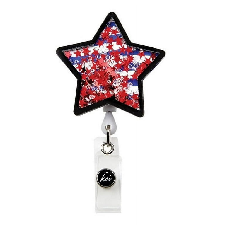 koi Shaker Retractable Badge Reels Color: Star