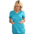 thumbnail image 1 of koi classics women's katelyn wrap solid scrub top, 1 of 3