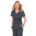 thumbnail image 1 of koi classics women's katelyn wrap solid scrub top, 1 of 6