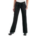 thumbnail image 1 of koi women's tall morgan ultra comfy yoga-style cargo scrub pants, black, x-large/tall, 1 of 3