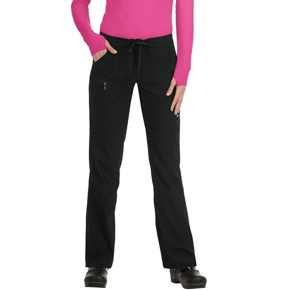Koi lite women's peace drawstring scrub pant x-small petite black