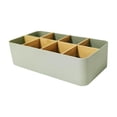thumbnail image 1 of kojbhygd Creative Wooden Storage Box 6 Compartment Desktop Organizer Multipurpose Container Home Office Kitchen, 1 of 9