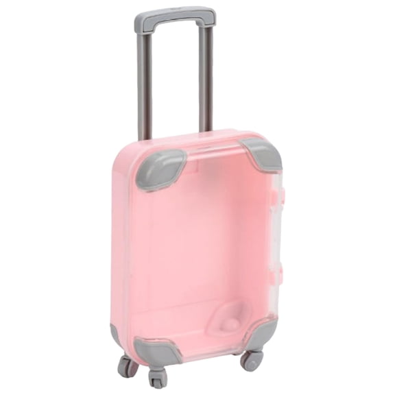 kojbhygd False Eyelash Storage Box, Portable Travel Organizer Mini Luggage False Eyelash Tray Makeup Tool