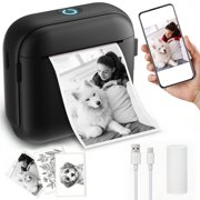 kolagan Multifunctional mini printer, portable thermal printer, instant printing, only for iOS devices, suitable for photos, labels, picture memos, ideal gift for Christmas and Halloween.