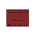 thumbnail image 1 of Ãkonometrie Und Unternehmensforschung Ec Produktionstheorie, Book 11, (Paperback), 1 of 1