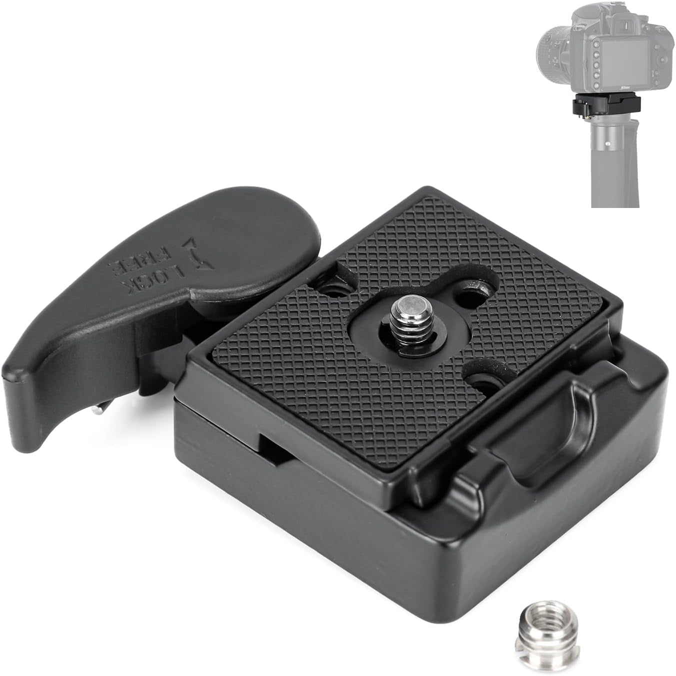 Monopod Harlowe Rocket CF 6 Pieds (1.8m) - Déploiement Rapide, Ajustable, Carbone, Neuf