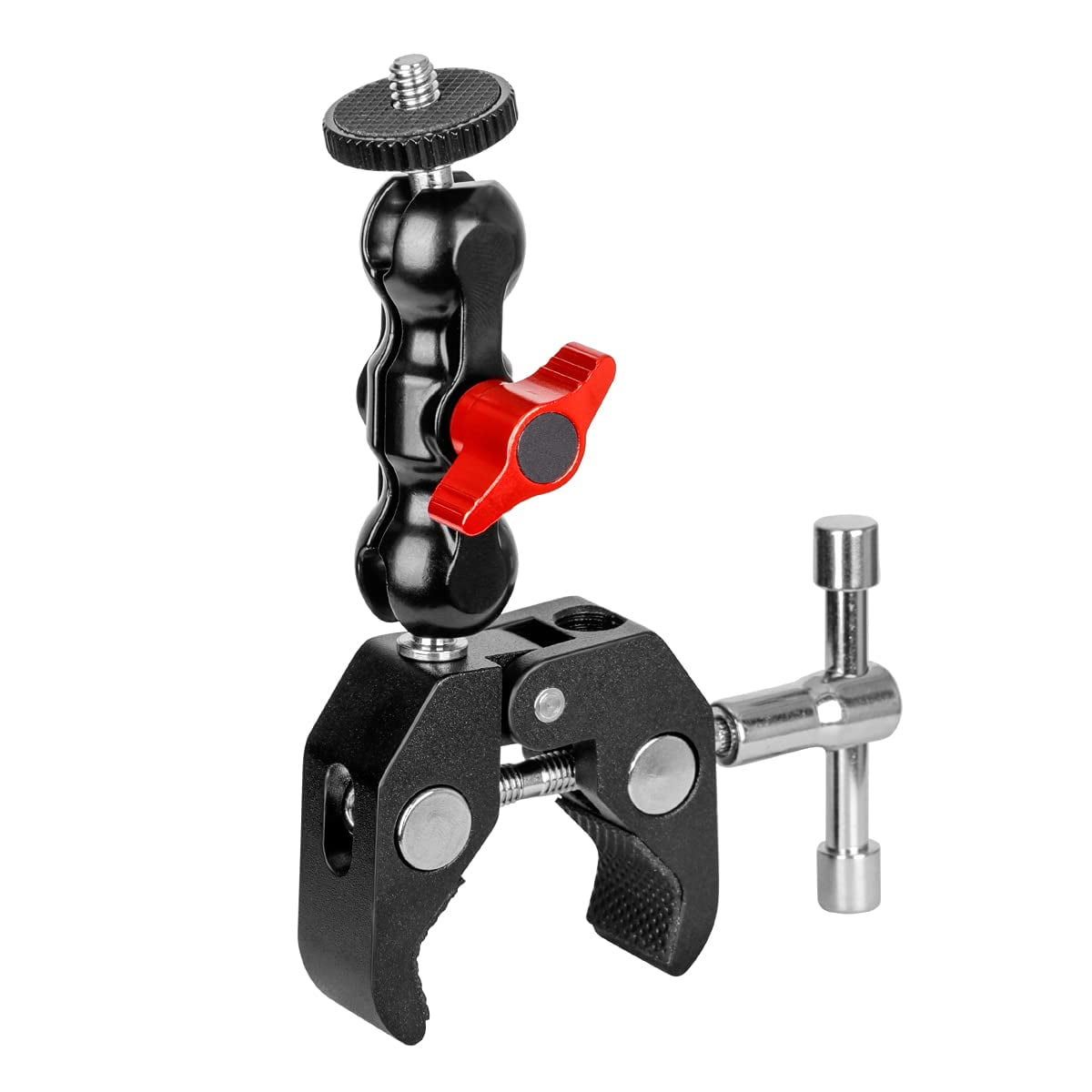 koolehaoda MultiFunction Ballhead Arm Super Clamp Mount Double Ball