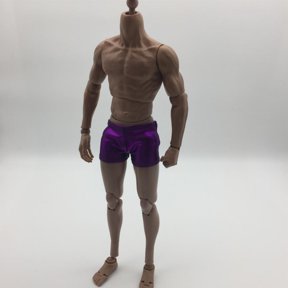 koolsoo 1:6 Man Purple Artificial Leather Shorts For 12'' Kumik Action Figure